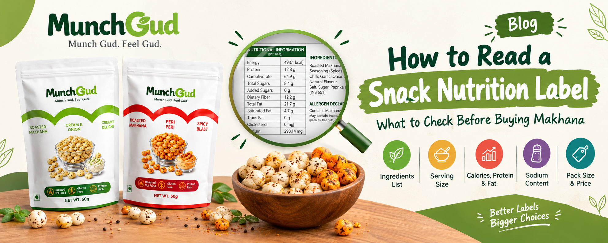 How to Read a Snack Nutrition Label: What to Check Before Buying Makhana